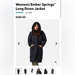 Columbia Long Down Winter Jacket